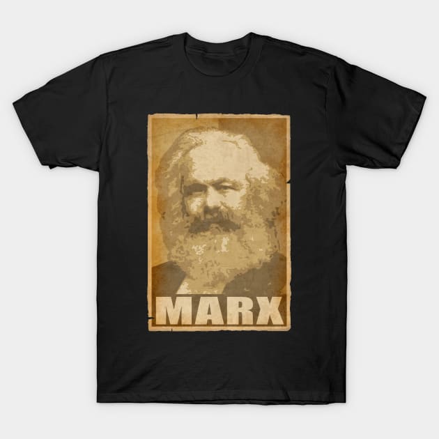 Karl Marx Propaganda Poster Pop Art T-Shirt by Nerd_art